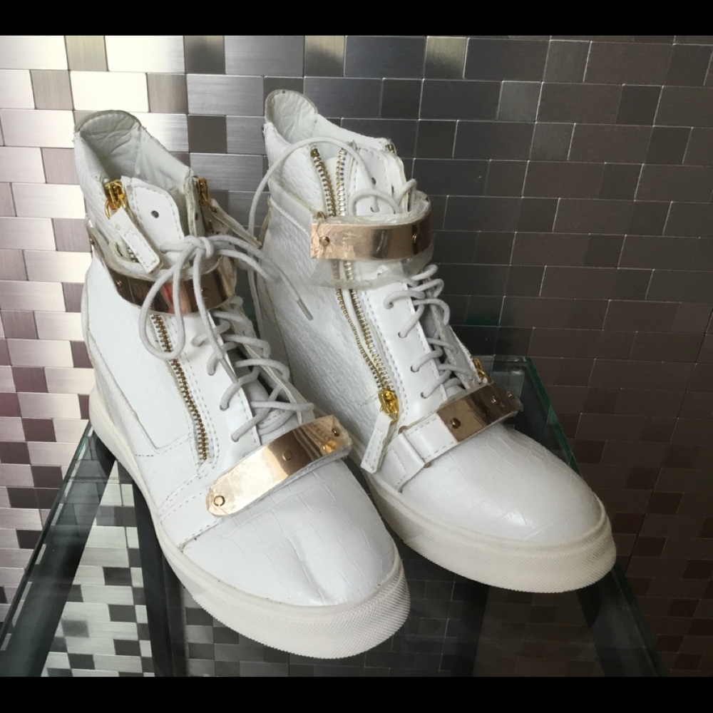 New Handmade Italian Leather Sneakers